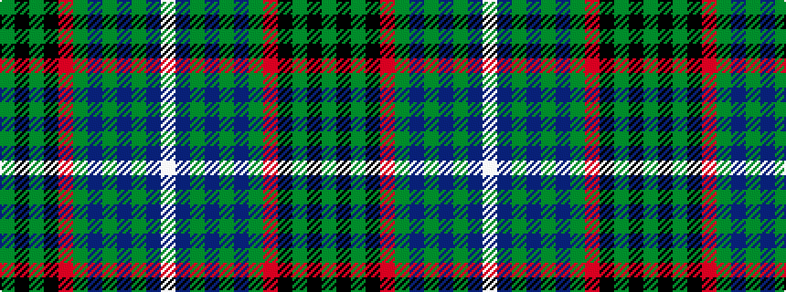 idealised woven sample of pattern GKGKRGBGBGBW
