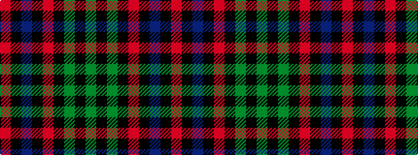 idealised woven sample of pattern GKGKRKBKR