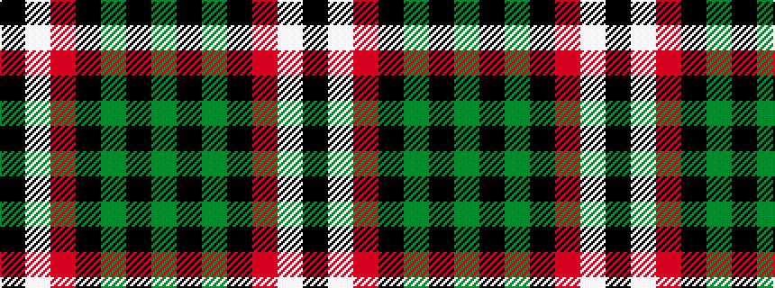 idealised woven sample of pattern GKGKRWK