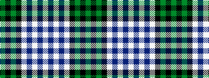 idealised woven sample of pattern GKGKWBWBW