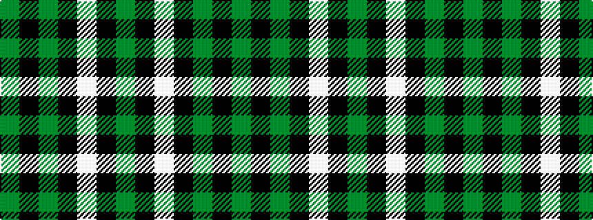 idealised woven sample of pattern GKGKWKG