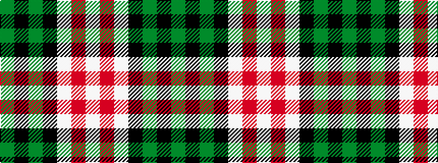 idealised woven sample of pattern GKGKWRW