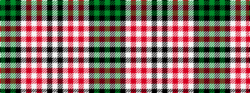 idealised woven sample of pattern GKGKWRWRWKW