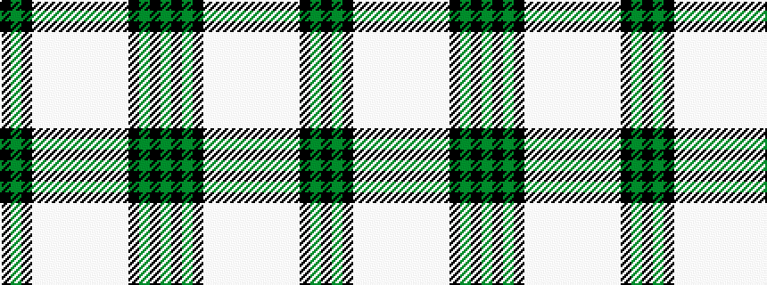 idealised woven sample of pattern GKGKWWWWWWWWWKGK