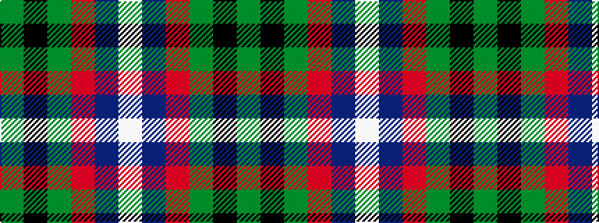 idealised woven sample of pattern GKGRBW