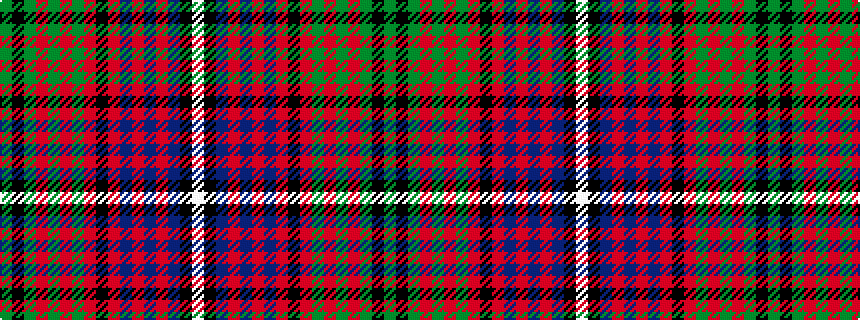 idealised woven sample of pattern GKGRGRGRKRBRBRBKW