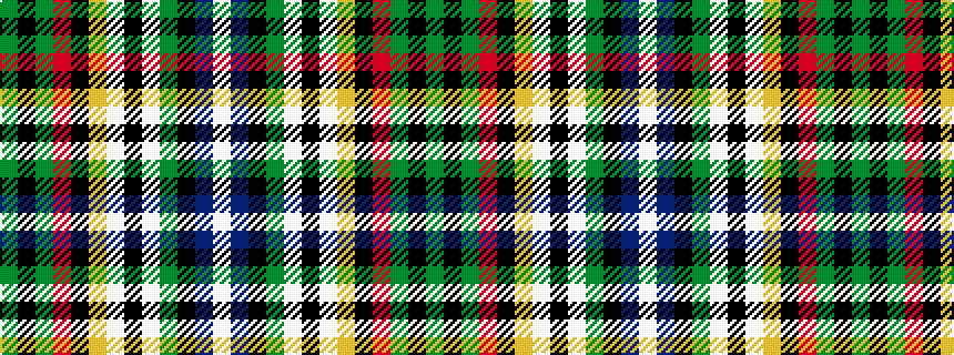 idealised woven sample of pattern GKGRKYWKWGKBW