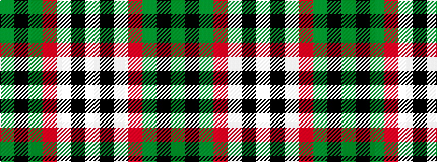 idealised woven sample of pattern GKGRWKW