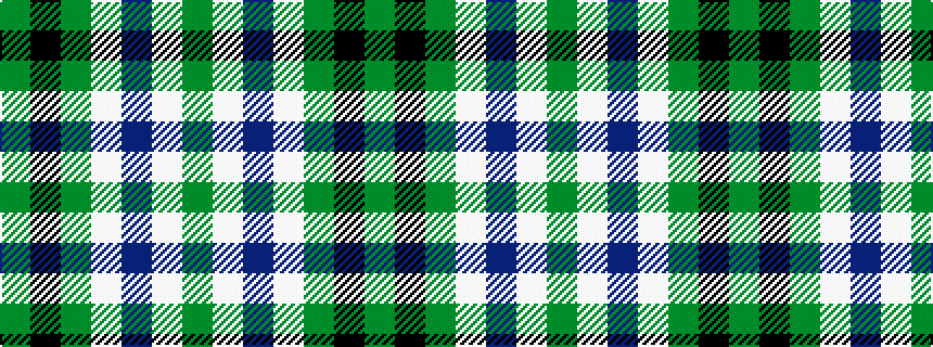 idealised woven sample of pattern GKGWBWG
