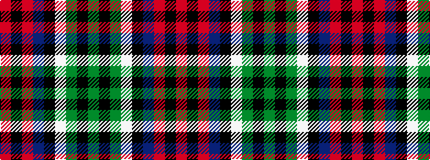 idealised woven sample of pattern GKGWKBRKR