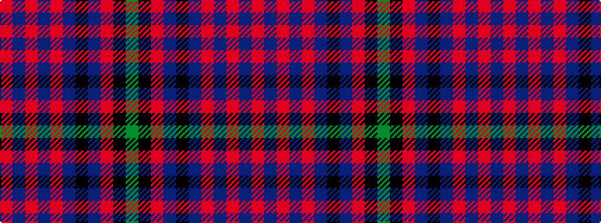 idealised woven sample of pattern GKRBKBRBRBR