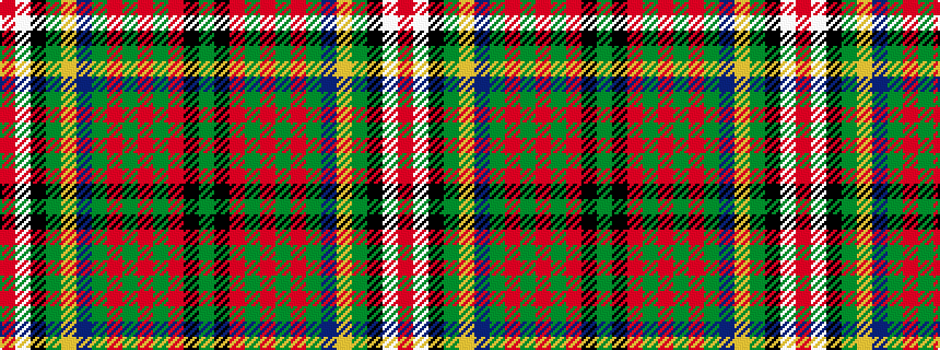 idealised woven sample of pattern GKRGRGRGBYGKWR