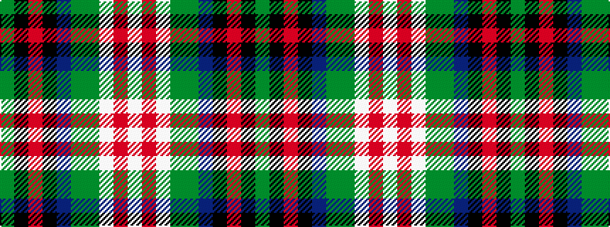 idealised woven sample of pattern GKRKBGGWRW