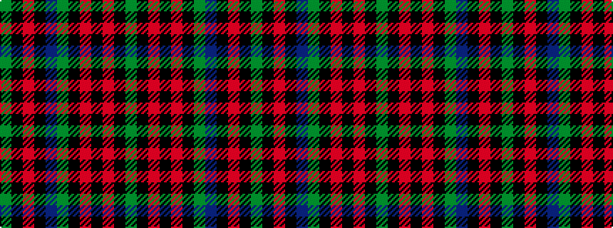 idealised woven sample of pattern GKRKBGKRKRKG