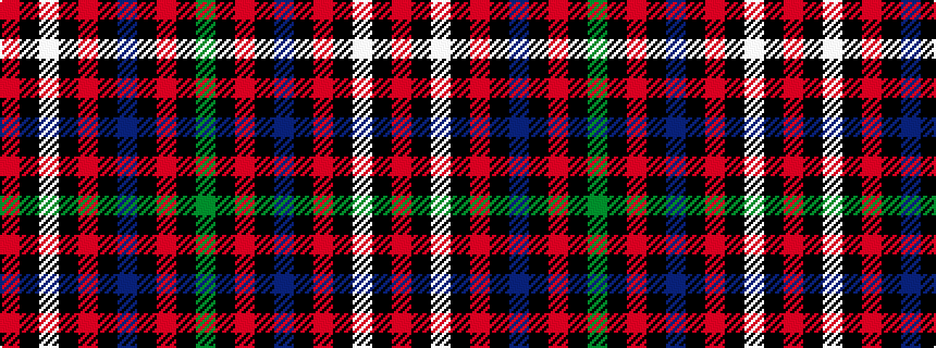 idealised woven sample of pattern GKRKBKRKWKR