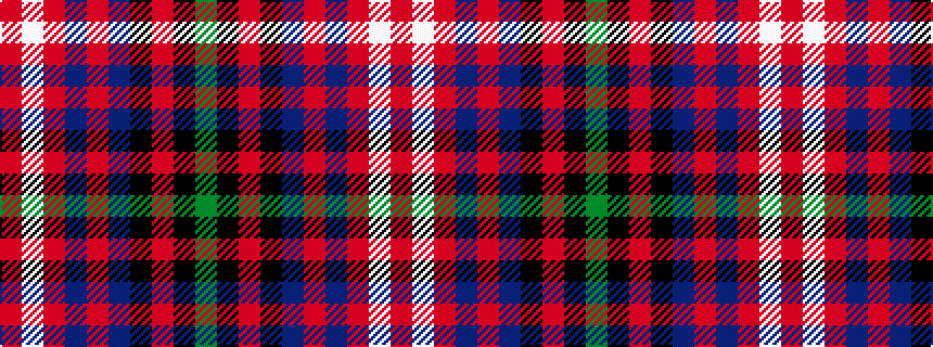 idealised woven sample of pattern GKRKBRBRWR