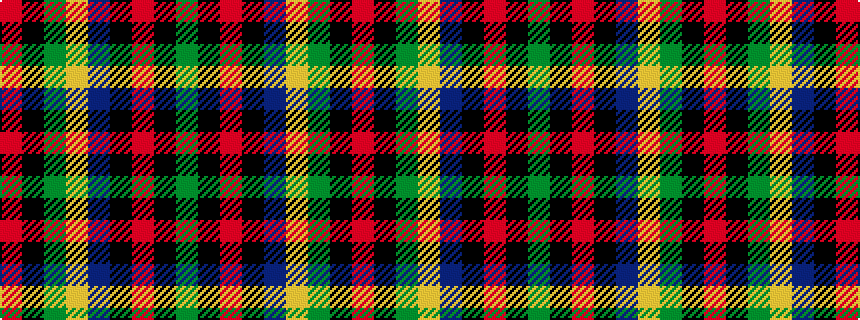 idealised woven sample of pattern GKRKBYGKR