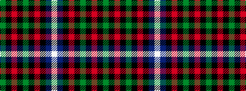 idealised woven sample of pattern GKRKGKRKBW
