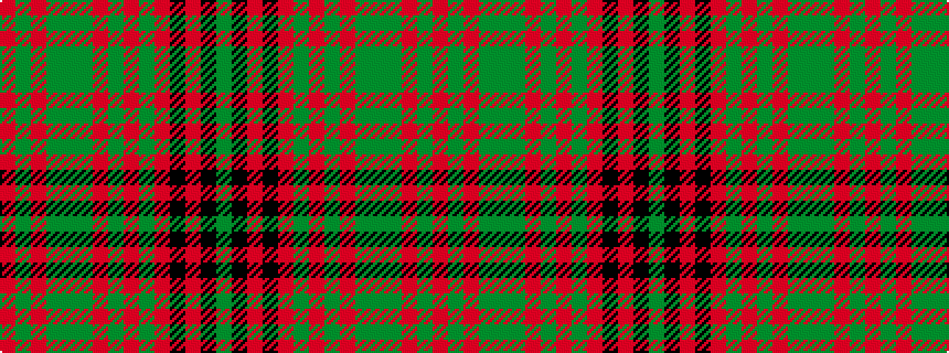 idealised woven sample of pattern GKRKRGRGRGGGRGR