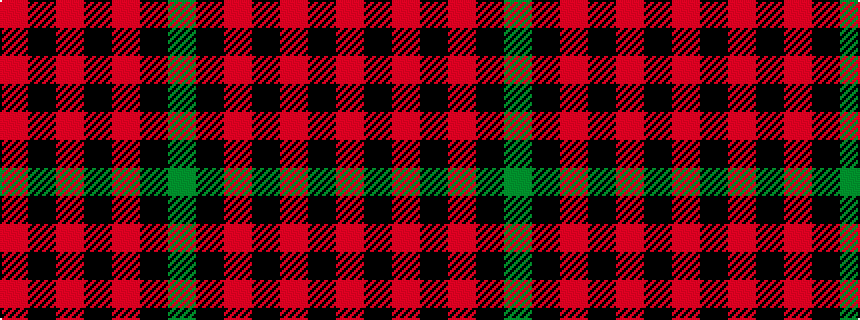 idealised woven sample of pattern GKRKRKR
