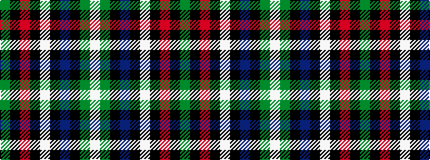 idealised woven sample of pattern GKRKWKBKGW