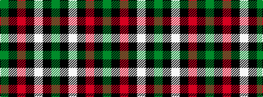 idealised woven sample of pattern GKRKWKG