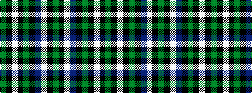 idealised woven sample of pattern GKWBKGKWKG