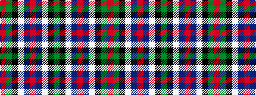 idealised woven sample of pattern GKWBRBWKGR