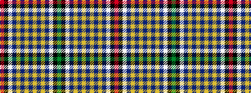 idealised woven sample of pattern GKWBYBYBYBYBWKR