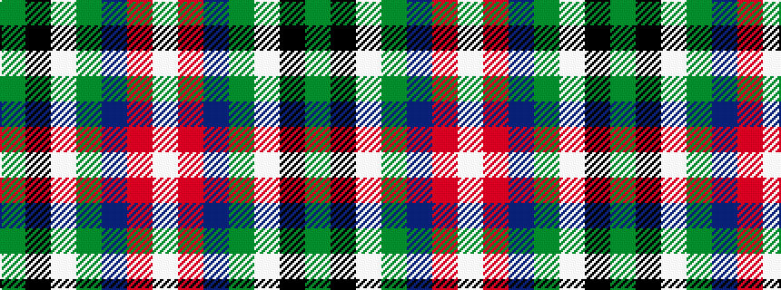 idealised woven sample of pattern GKWGBRW