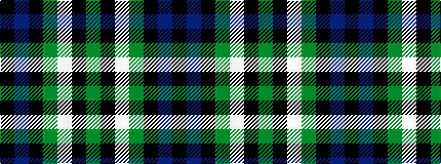 idealised woven sample of pattern GKWGKBK