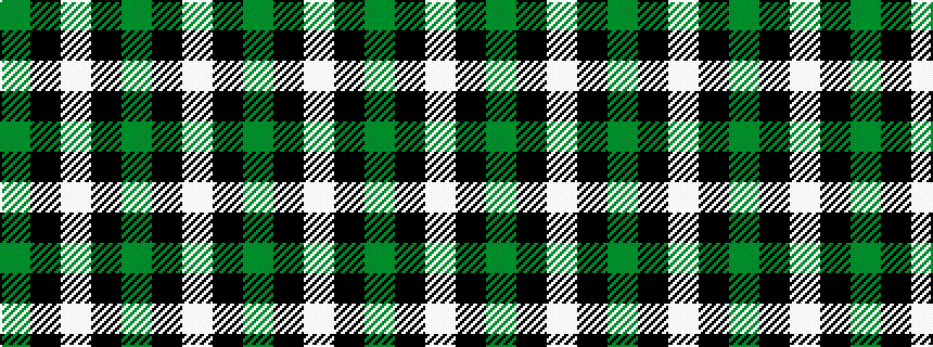 idealised woven sample of pattern GKWKGKW