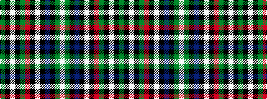 idealised woven sample of pattern GKWKGRKWKBKGW