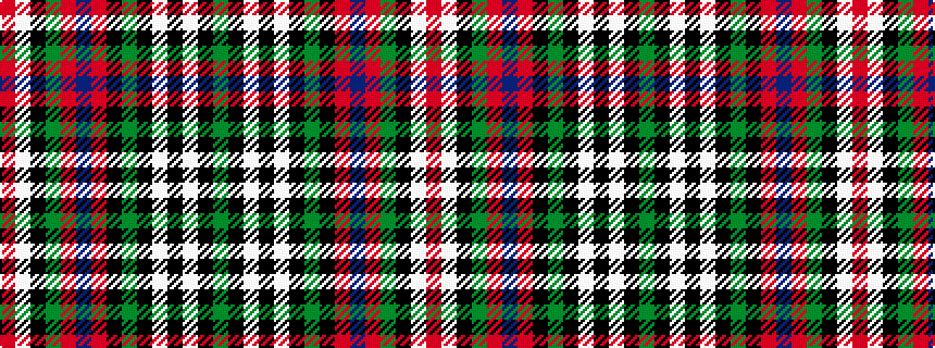 idealised woven sample of pattern GKWKWKGKRBRGKWR