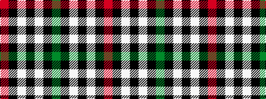 idealised woven sample of pattern GKWKWKR
