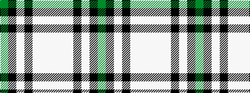 idealised woven sample of pattern GKWKWWW