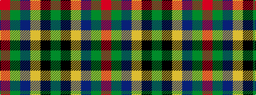 idealised woven sample of pattern GKYBGR