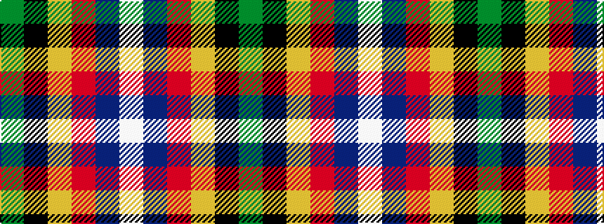 idealised woven sample of pattern GKYRBW