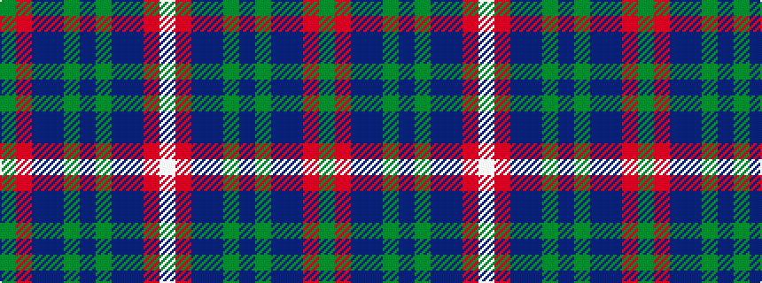 idealised woven sample of pattern GRBBGBGBBRW
