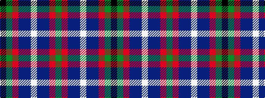 idealised woven sample of pattern GRBBWBBRGK