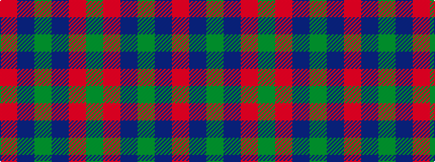 idealised woven sample of pattern GRBGBR