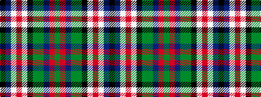 idealised woven sample of pattern GRBGGKWRWBK