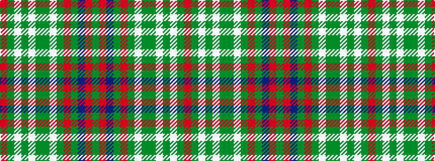 idealised woven sample of pattern GRBGRGWGGWGWGR