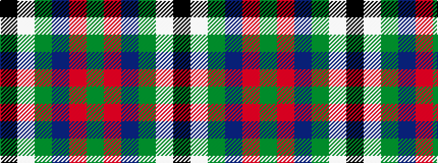 idealised woven sample of pattern GRBGWK