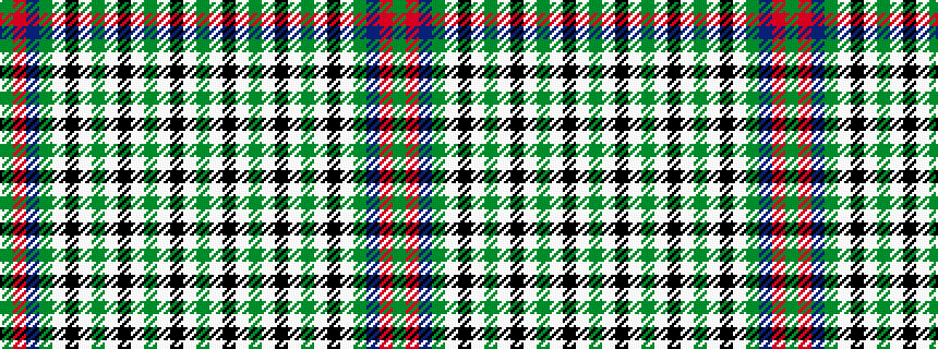 idealised woven sample of pattern GRBGWKWGWKWGWKWG