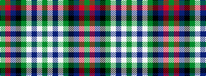 idealised woven sample of pattern GRBKGWBWG