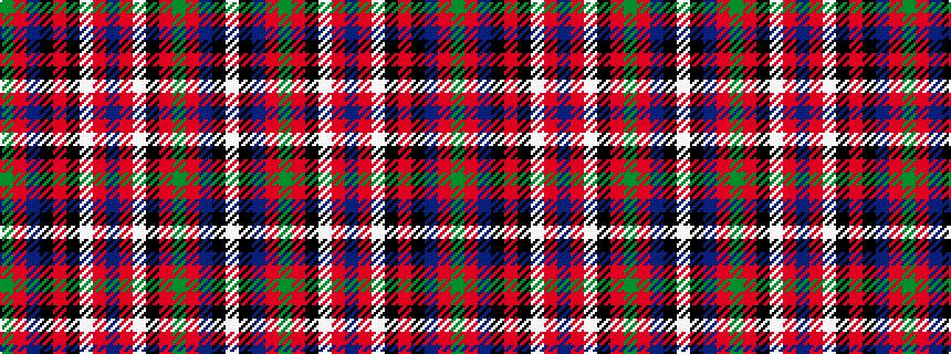 idealised woven sample of pattern GRBKRKWRBRWKRGRBKW