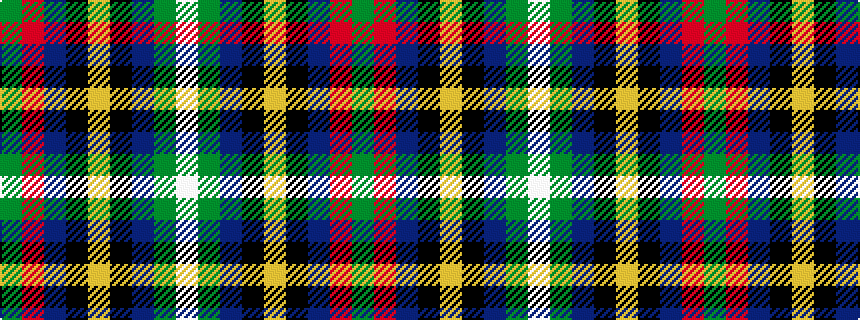 idealised woven sample of pattern GRBKYKBGW