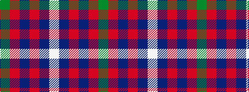 idealised woven sample of pattern GRBRBW