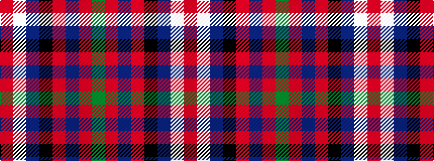idealised woven sample of pattern GRBRKBWR